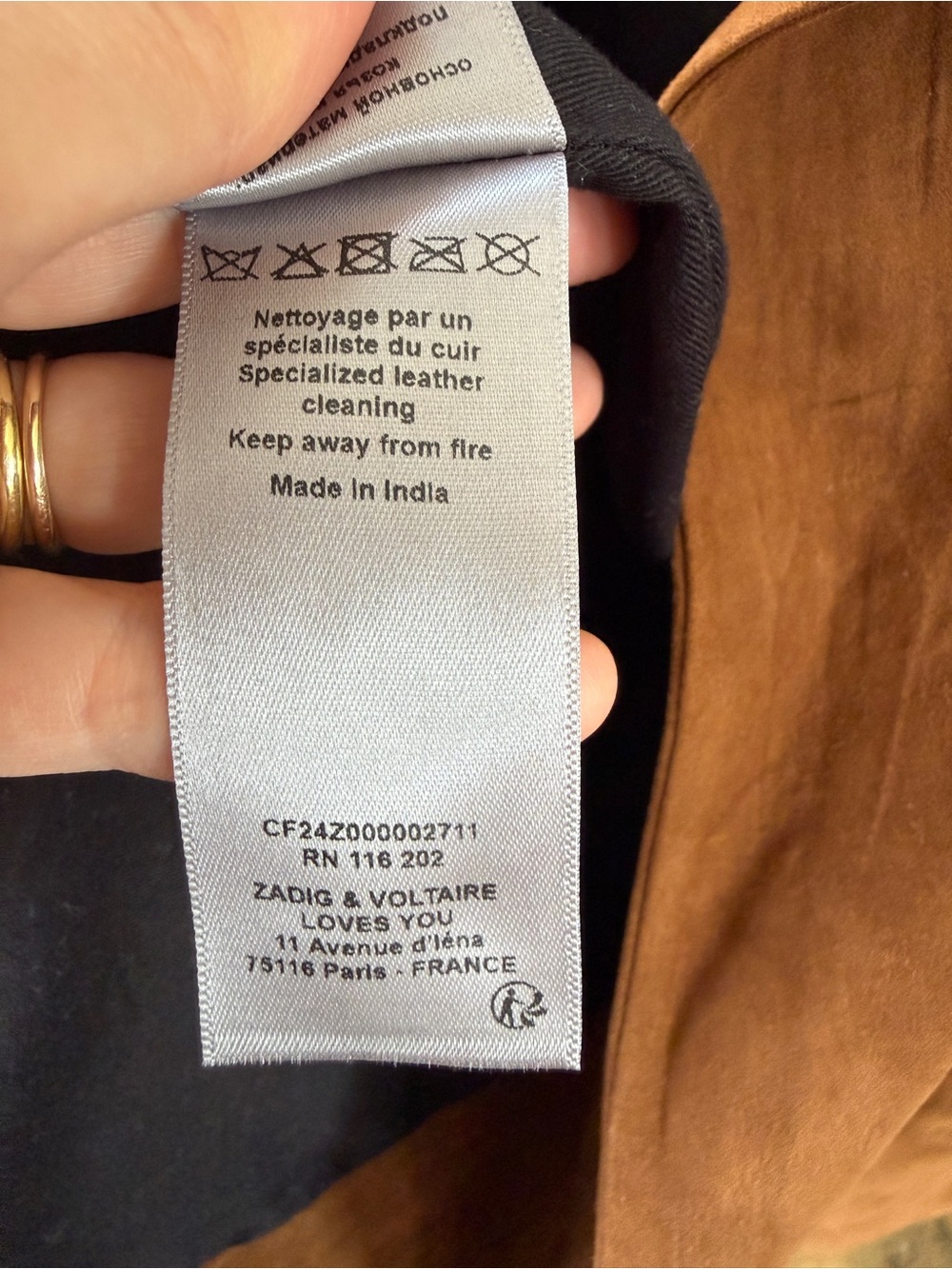 Zadig & Voltaire Suede Jacket | Size Small - Picture 9 of 16